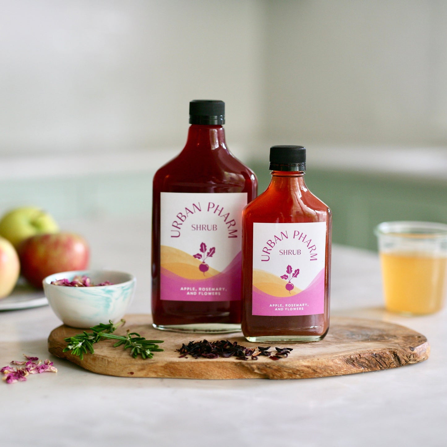 Case of 12: Apple, Rosemary, and Flowers Shrub