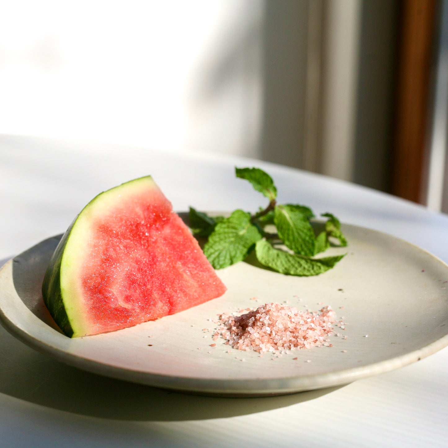 Watermelon, Mint, and Himalayan Salt Shrub